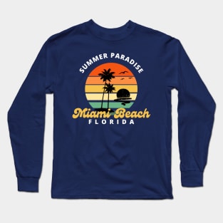 Miami beach Long Sleeve T-Shirt